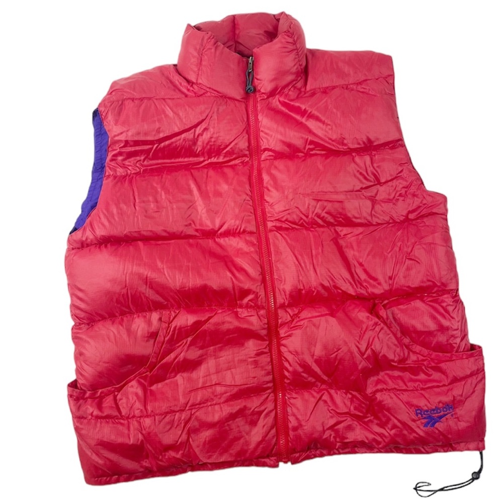 Reebok Red Quilted Puffer Vest